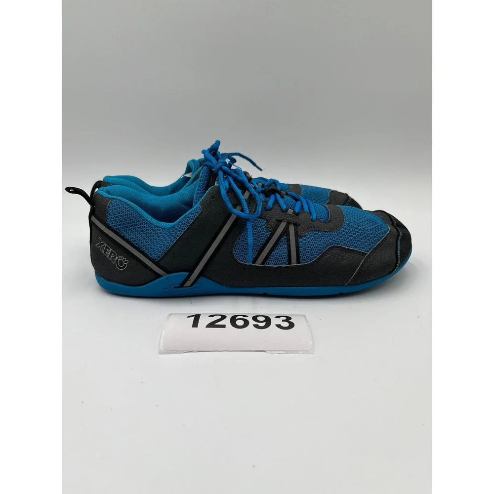 Xero Shoes Prio F190615W Running Sneakers Mens 12 Imperial Blue Black Lace Up